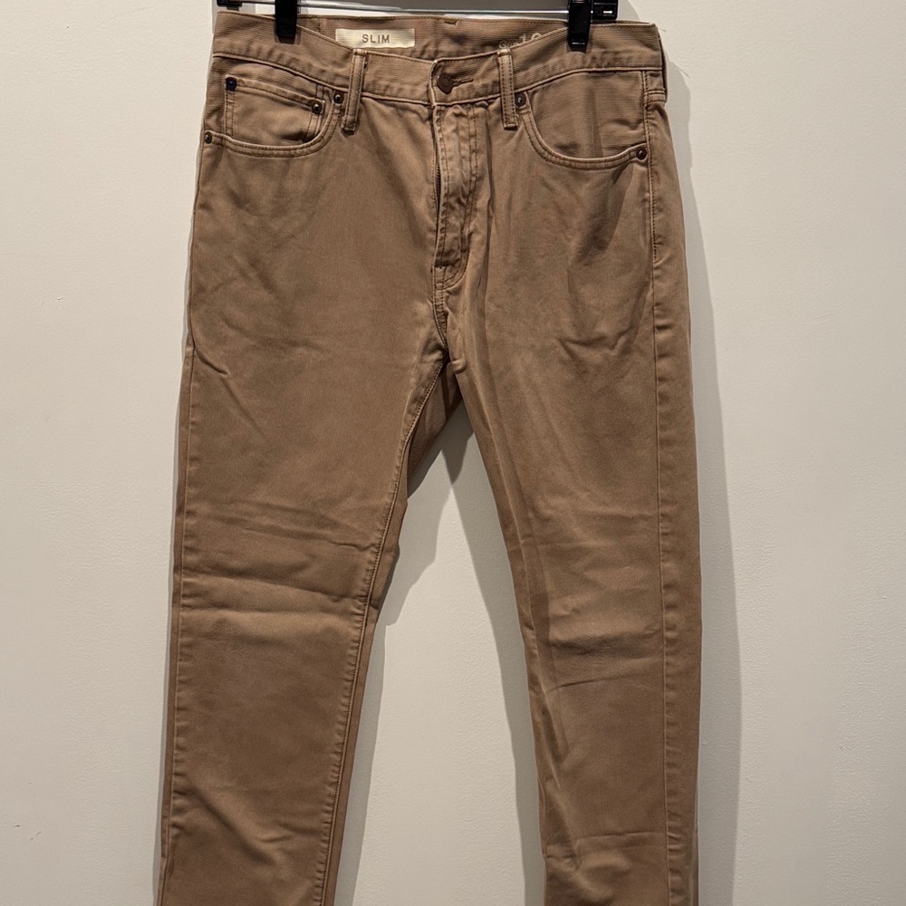 Men's Slim Fit Khaki Pants
